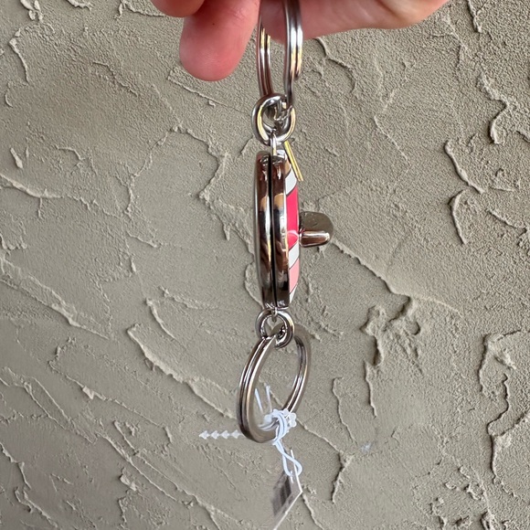 Coach Hadley Striped Valet Key FOB EUC - Picture 5 of 6